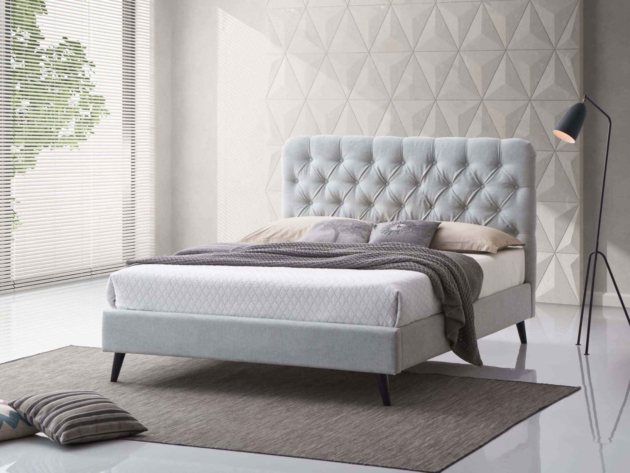 Cashel Tufted Upholstered Bed Frame